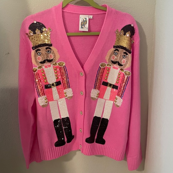 QUEEN OF SPARKLES Sweaters Queen Of Sparkles Pink Nutcracker